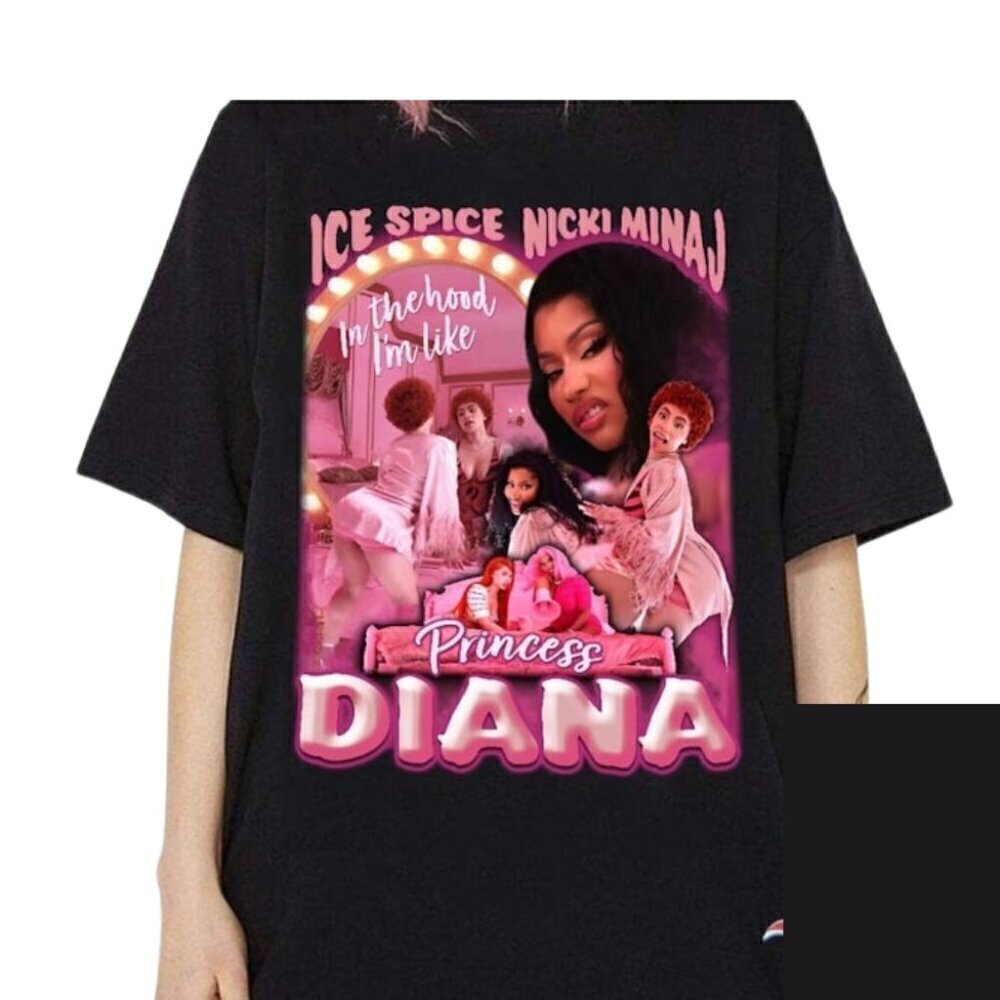 Ice Spice Nicki Minaj Princess Diana Rap Fan T-Shirt